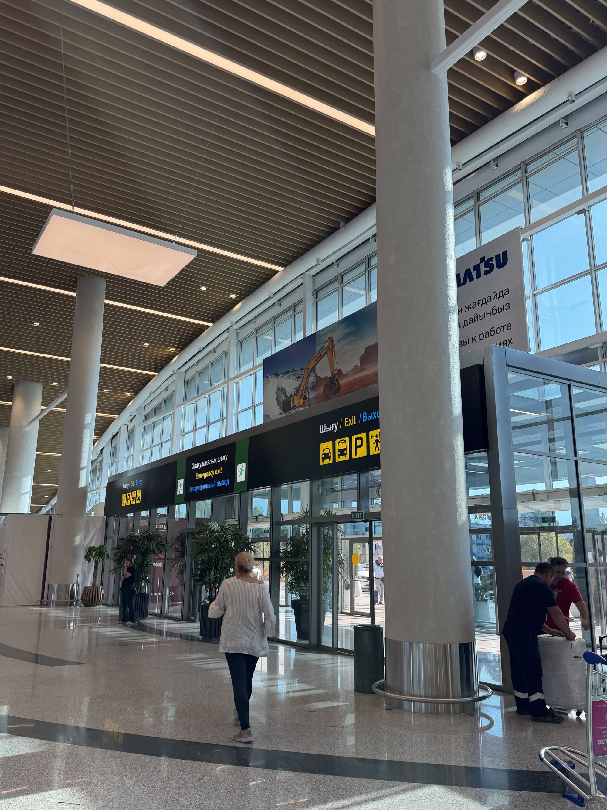 Almaty Airport Departure Hall