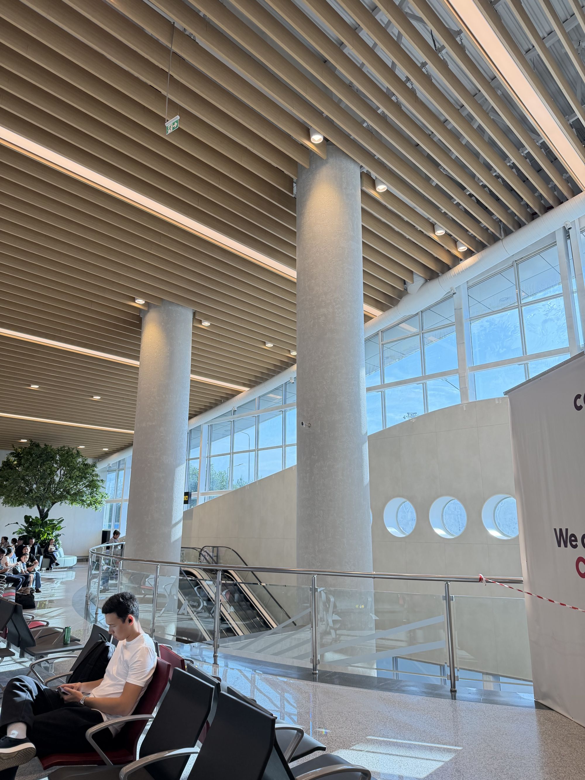 Almaty Airport Departure Hall
